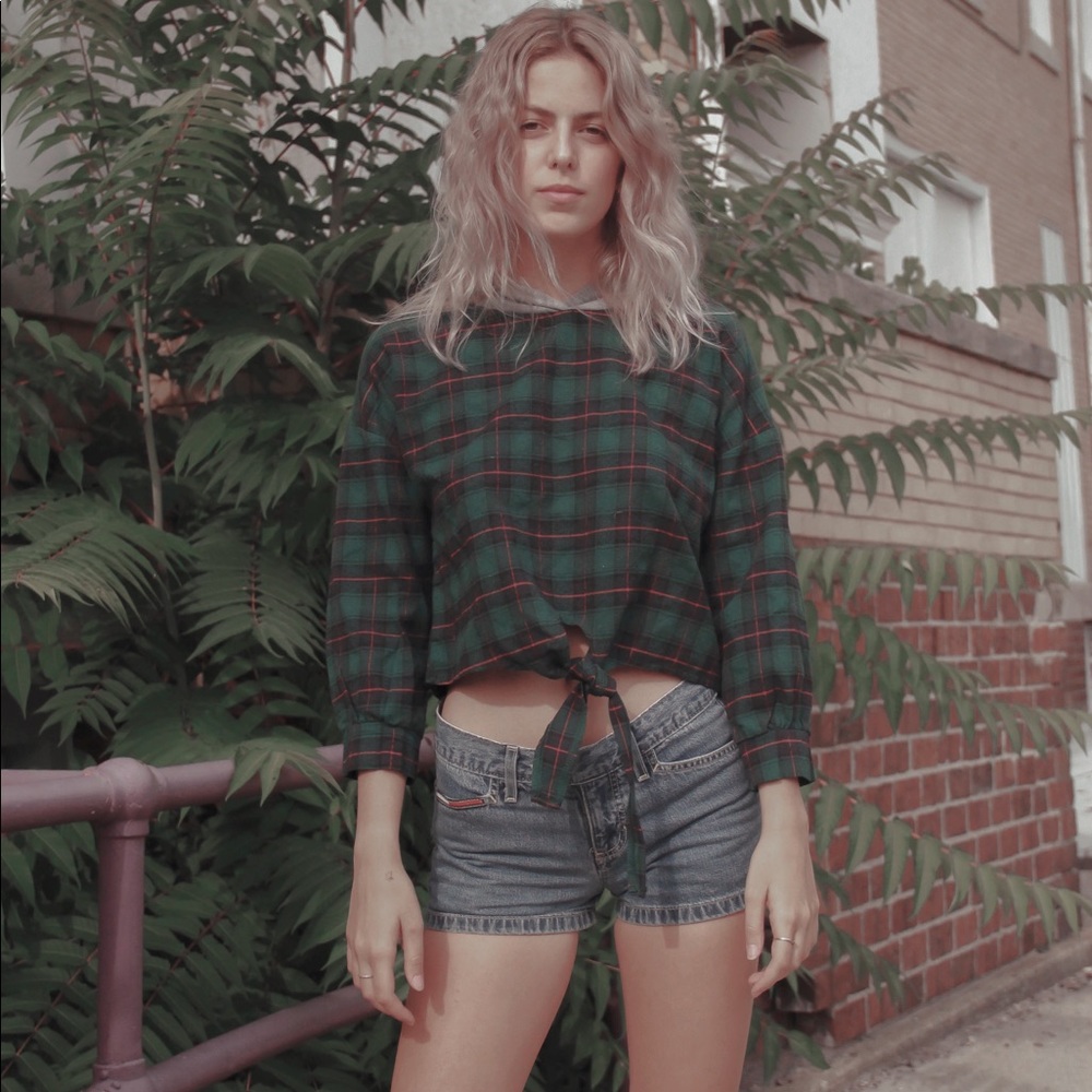 Green vintage top
